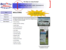 Tablet Screenshot of amazingsignsandbanners.com